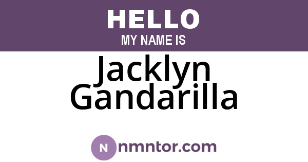 Jacklyn Gandarilla