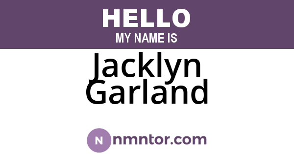 Jacklyn Garland