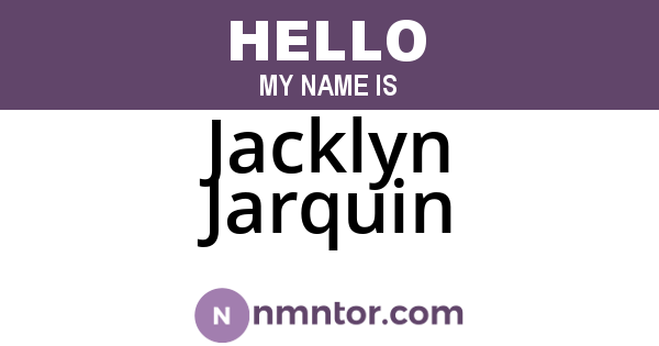 Jacklyn Jarquin