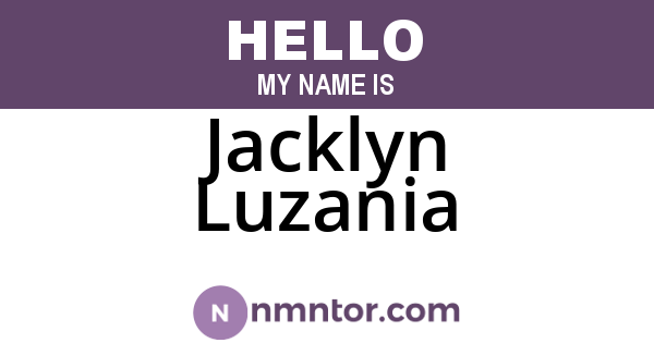 Jacklyn Luzania