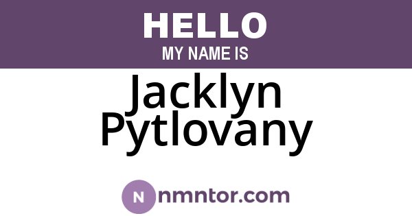 Jacklyn Pytlovany