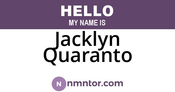 Jacklyn Quaranto