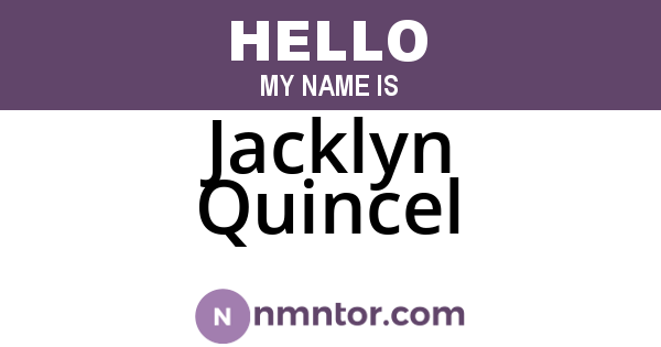 Jacklyn Quincel