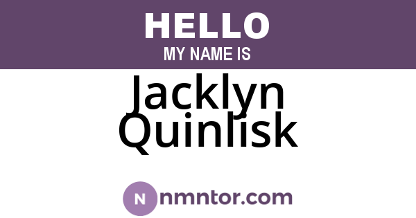 Jacklyn Quinlisk