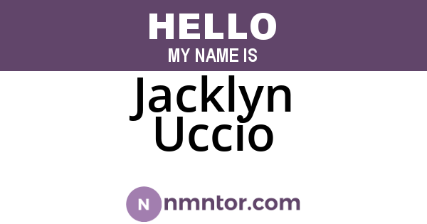 Jacklyn Uccio