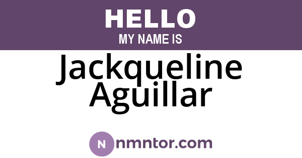 Jackqueline Aguillar