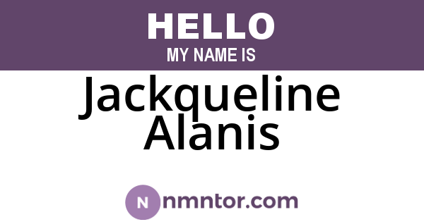 Jackqueline Alanis