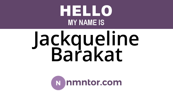 Jackqueline Barakat