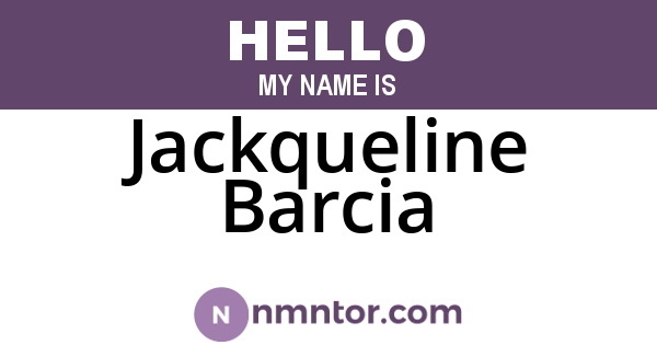 Jackqueline Barcia