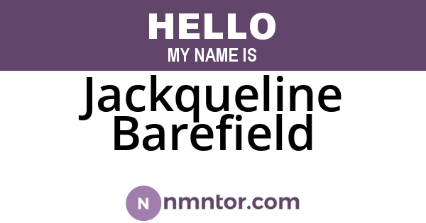 Jackqueline Barefield