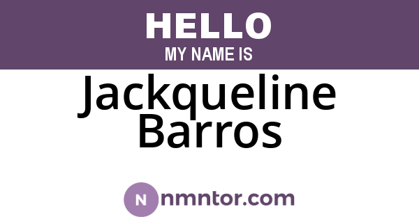 Jackqueline Barros