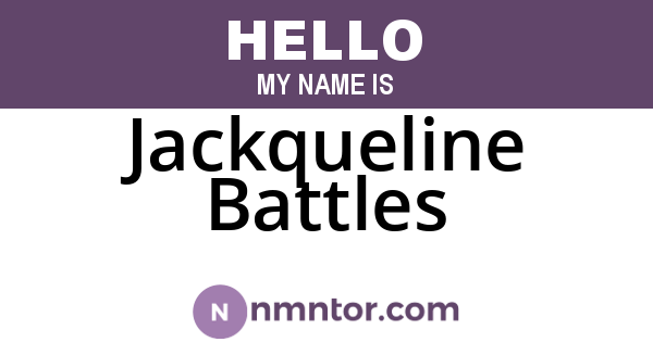 Jackqueline Battles