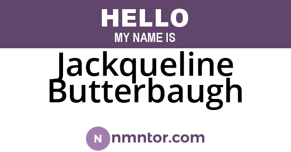 Jackqueline Butterbaugh