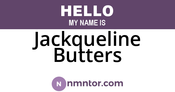 Jackqueline Butters
