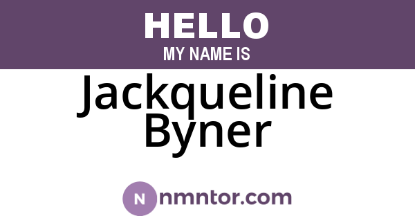 Jackqueline Byner
