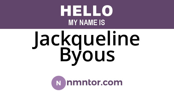 Jackqueline Byous