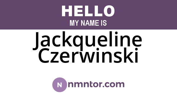 Jackqueline Czerwinski