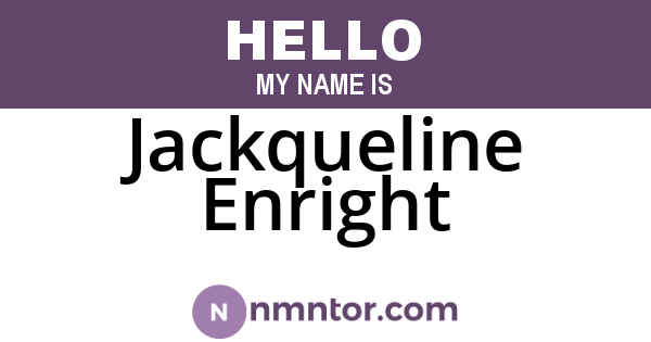 Jackqueline Enright
