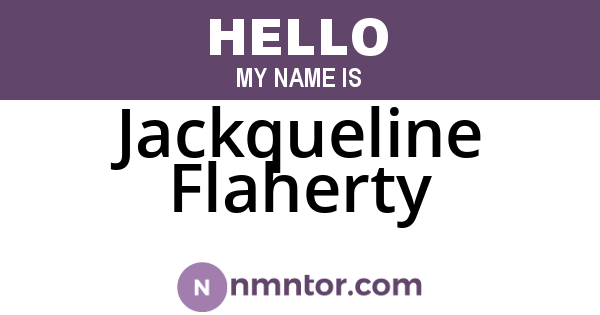 Jackqueline Flaherty