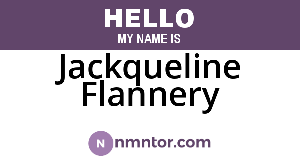 Jackqueline Flannery