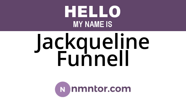 Jackqueline Funnell