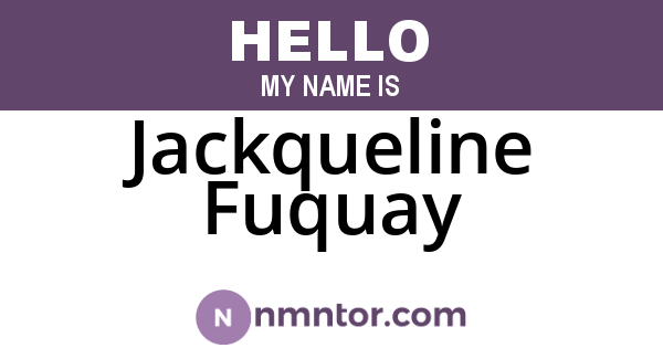 Jackqueline Fuquay