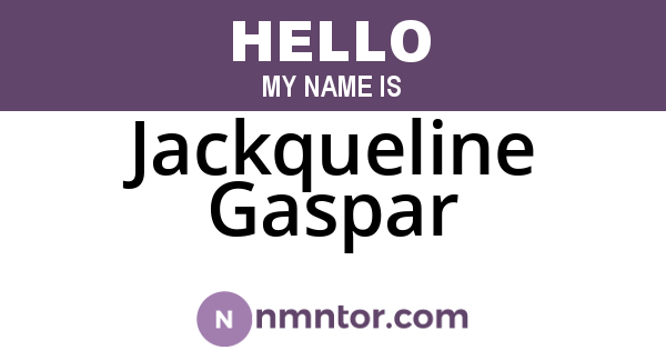 Jackqueline Gaspar