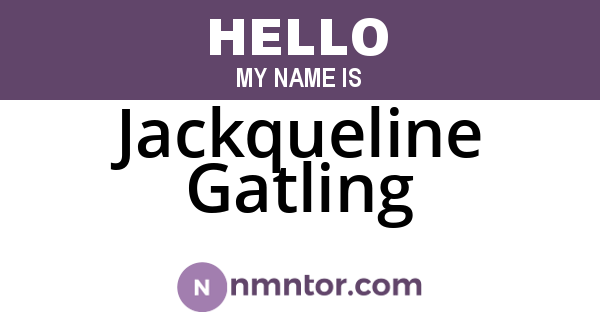 Jackqueline Gatling