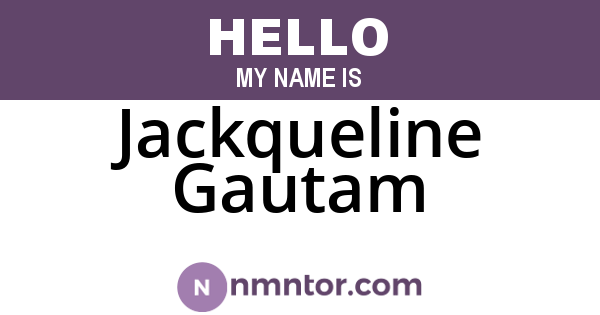 Jackqueline Gautam