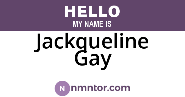 Jackqueline Gay
