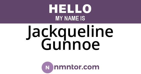 Jackqueline Gunnoe