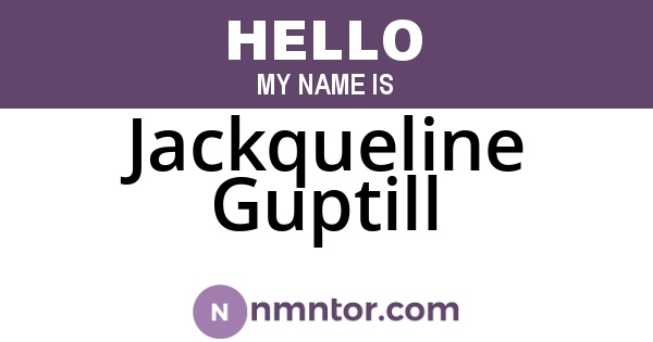 Jackqueline Guptill