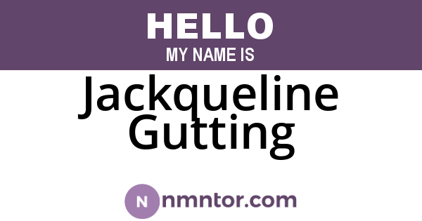 Jackqueline Gutting