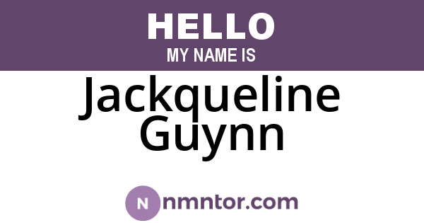 Jackqueline Guynn