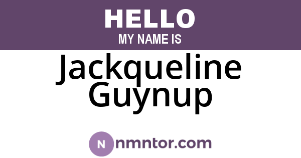 Jackqueline Guynup