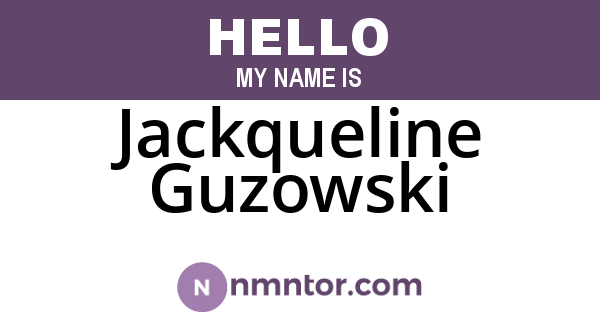 Jackqueline Guzowski