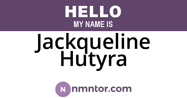 Jackqueline Hutyra