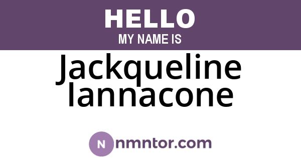 Jackqueline Iannacone