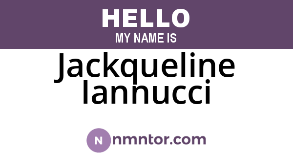 Jackqueline Iannucci