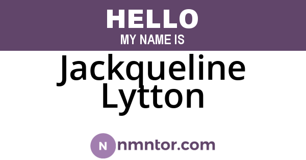 Jackqueline Lytton