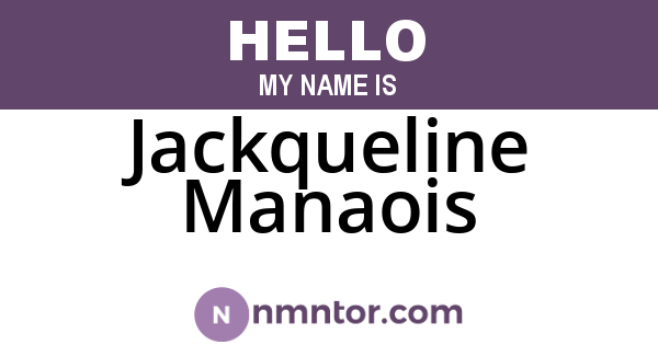 Jackqueline Manaois