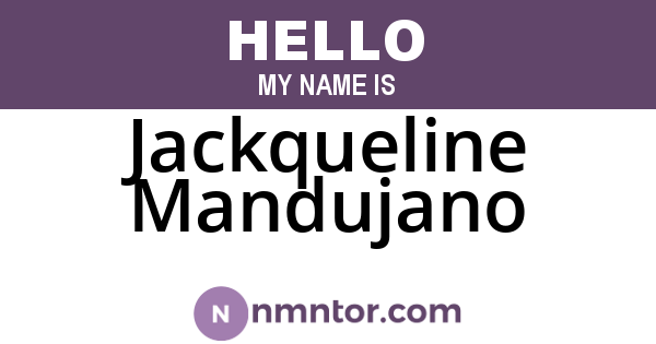 Jackqueline Mandujano