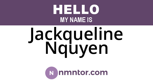 Jackqueline Nquyen
