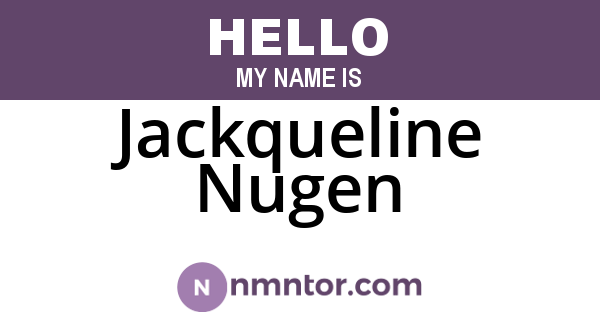 Jackqueline Nugen