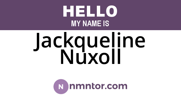 Jackqueline Nuxoll
