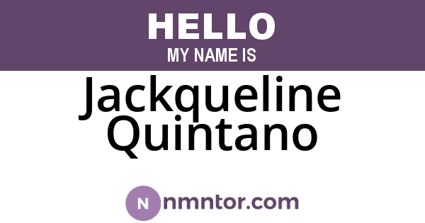 Jackqueline Quintano