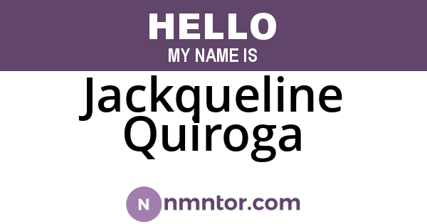 Jackqueline Quiroga