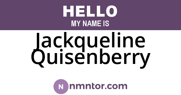 Jackqueline Quisenberry