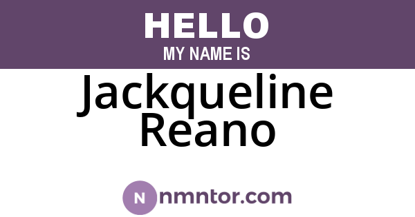 Jackqueline Reano