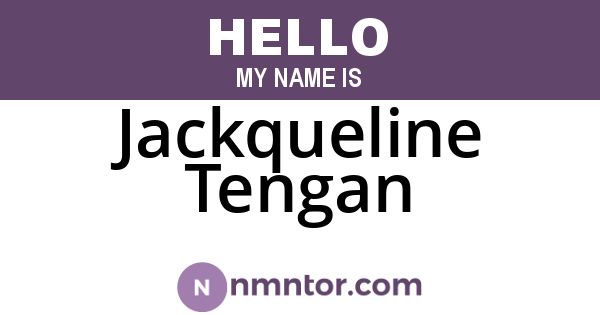 Jackqueline Tengan